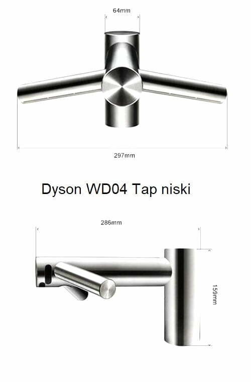 Dyson AB09 TAP WD04 short Airblade SUSZARKA DO RĄK + KRAN 2w1 wash+dry nablatowa krótka- NOWA- ZAPAKOWANA ORYGINALNIE PRZEZ PRODUCENTA