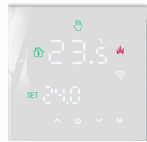 TUYA Schild EP-06W-WiFi sterownik 230V, termostat, czujnik, regulator temperatury pokojowej +czujnik temperatury podłogi/ zewnętrzny w zestawie razem z przewodem - na wyjściu 230V
