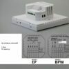 TUYA Schild EP-06B-WiFi sterownik 230V, termostat, czujnik, regulator temperatury pokojowej +czujnik temperatury podłogi/ zewnętrzny w zestawie razem z przewodem - na wyjściu 230V