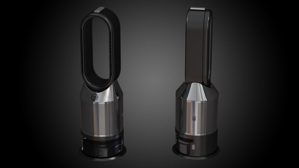 DYSON Pure Humidify+Cool PH01 Nawilżacz oczyszczacz wentylator powietrza WiFi czarny/ nikiel